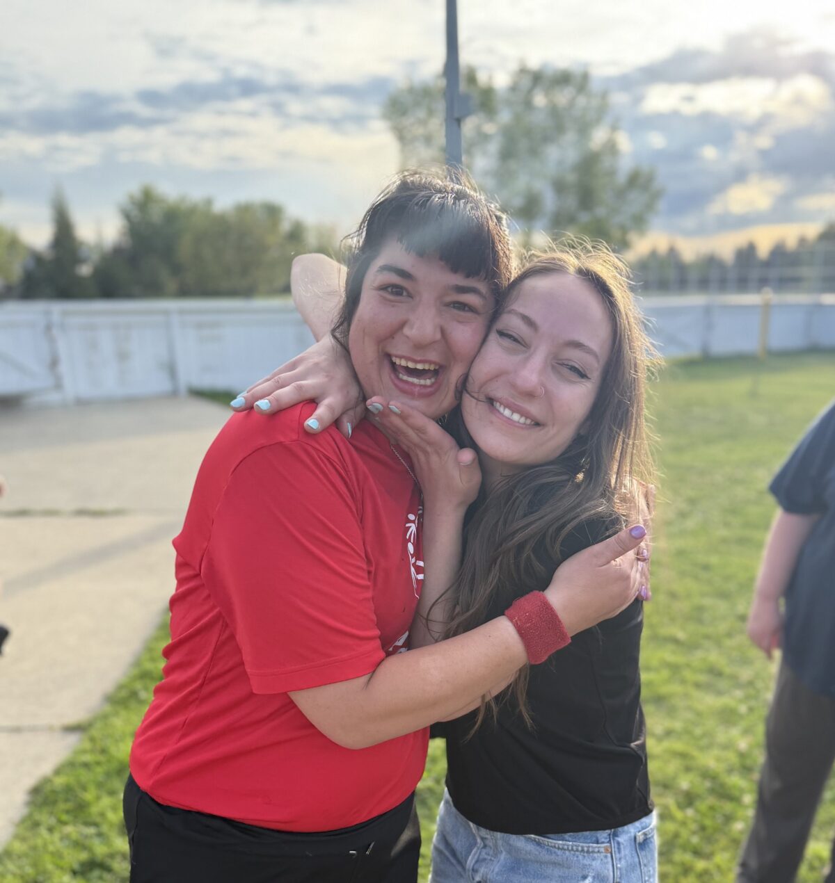 Amanda with Athlete - Branchability - Edmonton Adapted Recreation Programs