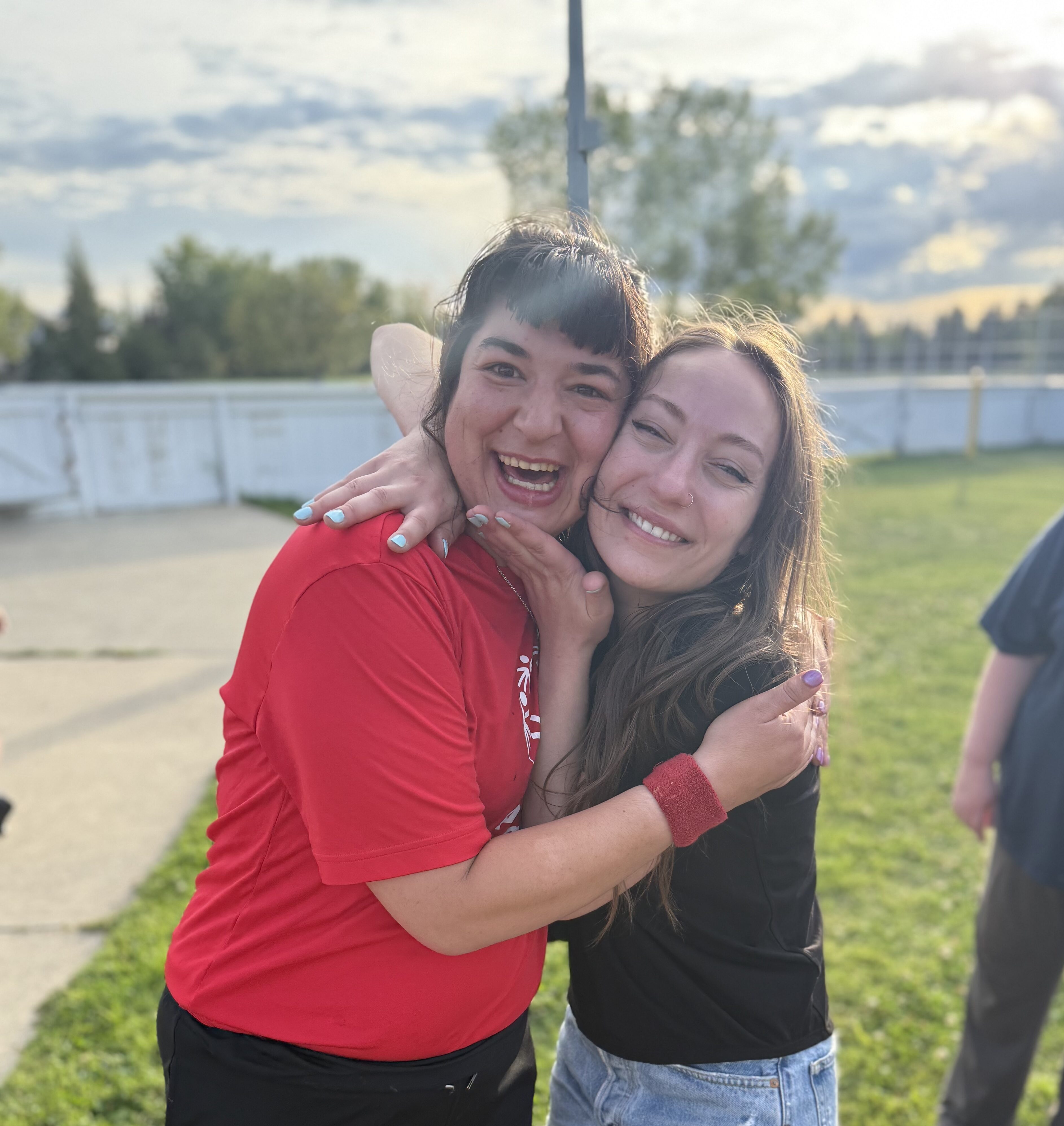 Amanda with Athlete - Branchability - Edmonton Adapted Recreation Programs