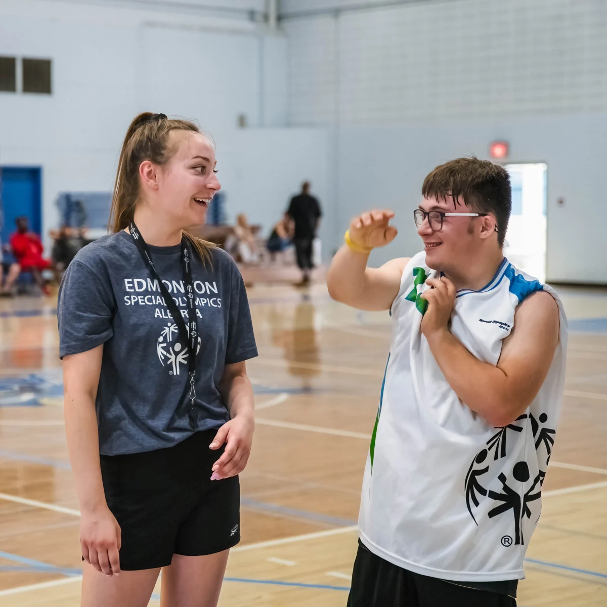 Amanda with Athlete Training for Special Olympics - Branchability - Edmonton Adapted Recreation Programs