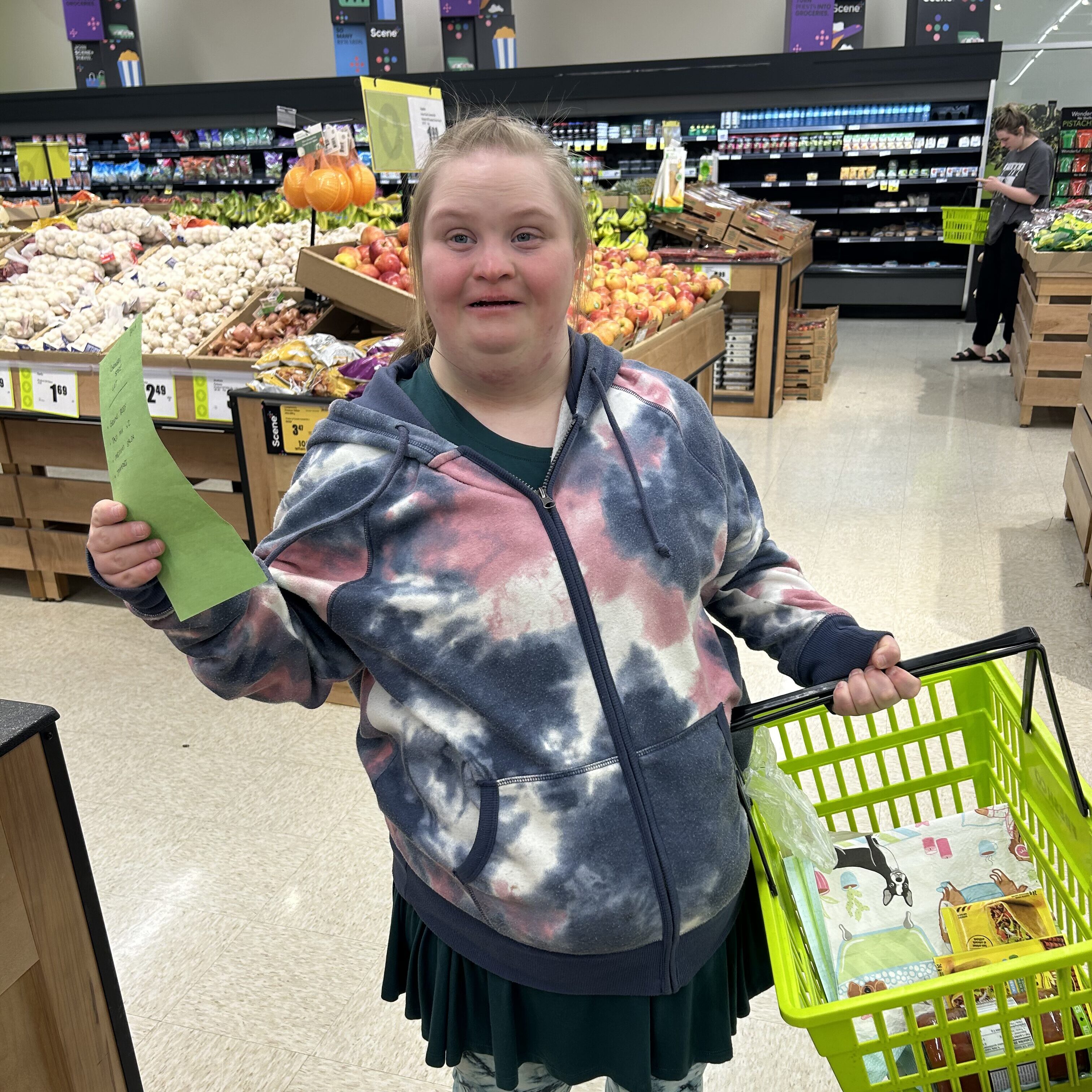 Branchability Client Shopping for Groceries - Adapted Recreation Programs